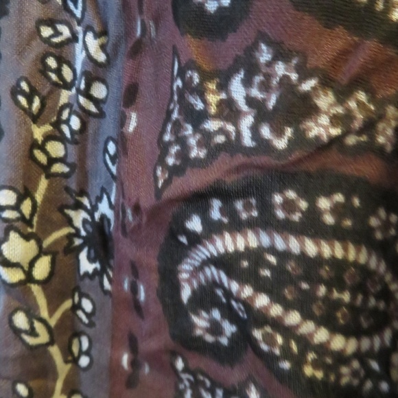 THEODORA CALLUM SCARF PAISLEY FLORAL SCARF * - Picture 5 of 7